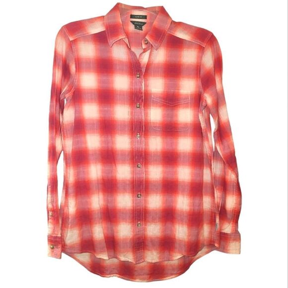 Eddie Bauer Classic Fit Stretch Cotton Plaid Button Down Shirt - Picture 1 of 10